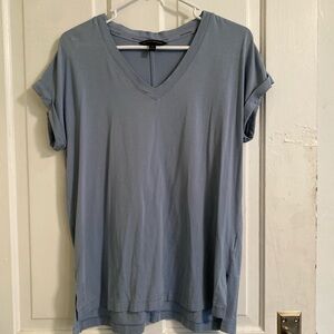Banana Republic Light Blue V-Neck Tee